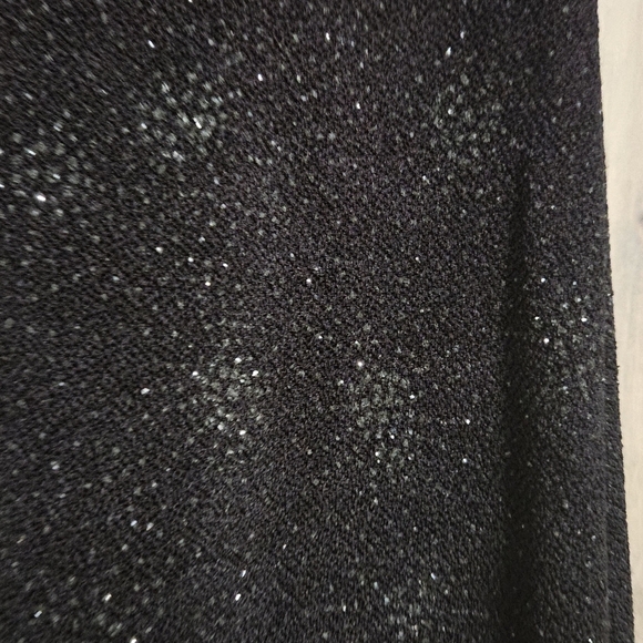 JESSICA MCCLINTOCK for Cache Black sparkle bodycon mermaid strapless maxi.4 - Picture 10 of 13